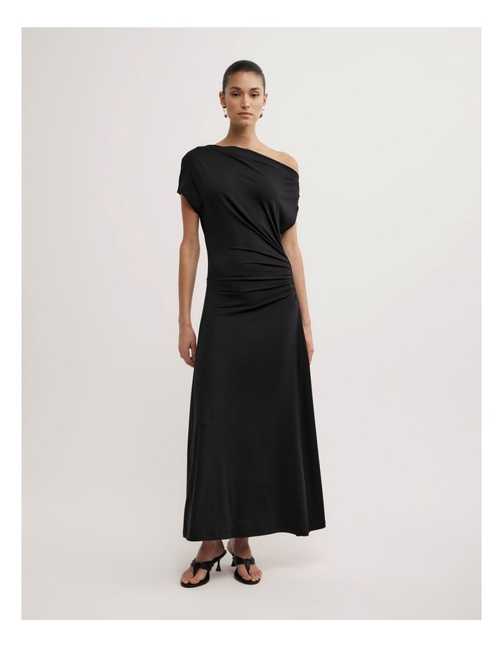 witchery off shoulder dress Witchery Off Shoulder Dress in Black