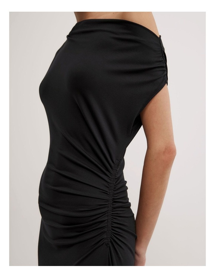 witchery off shoulder dress Black Polka Dot Off Shoulder Mesh Dress - Women's A Line Dresses