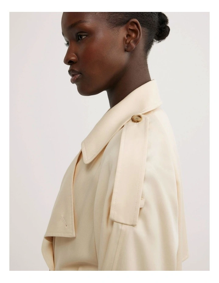 Soft Trench Coat in Butter image 5