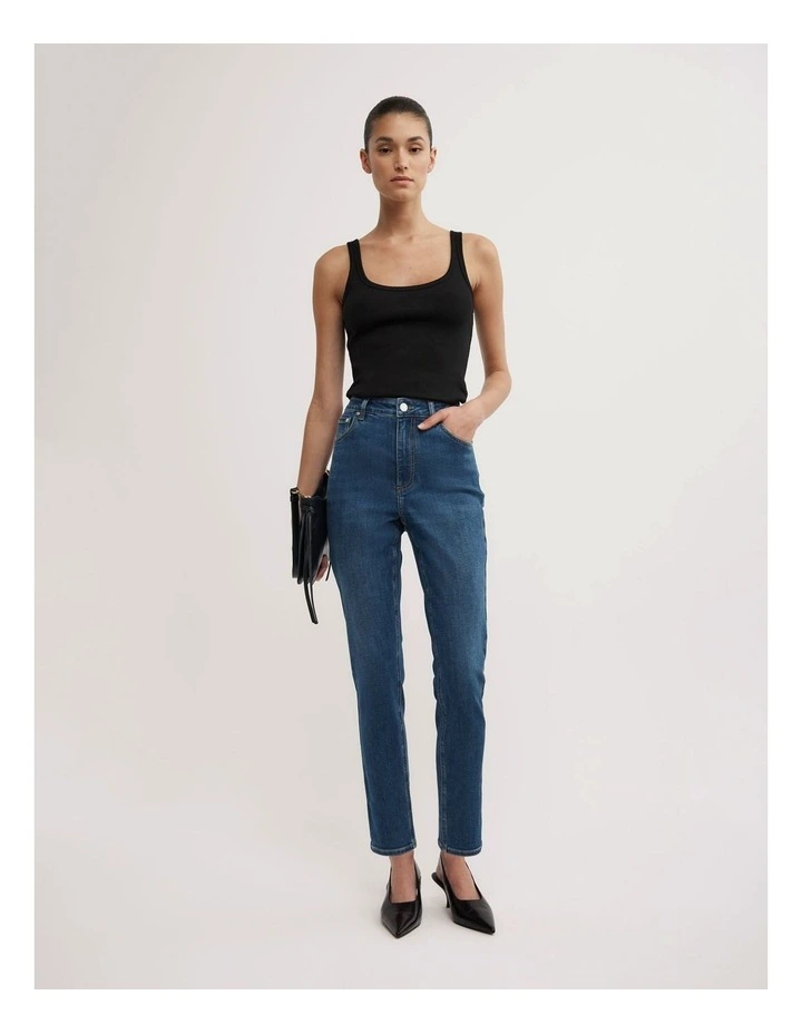 Skinny Jeans in Mid Blue image 1