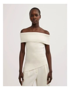 Off The Shoulder Knit in Vanilla