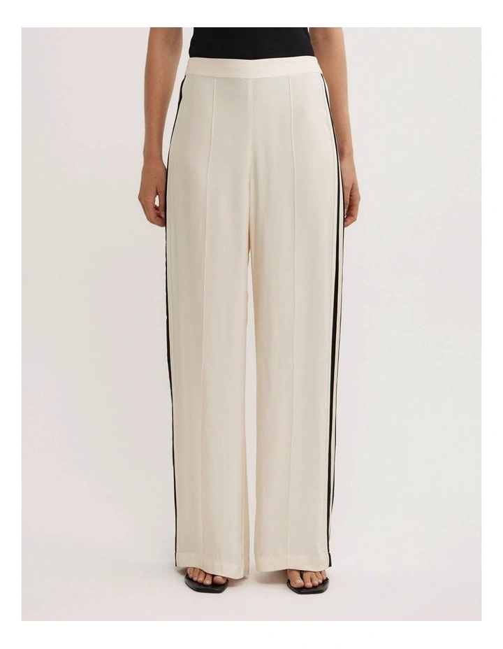 Flat Front Pants in Vanilla image 2