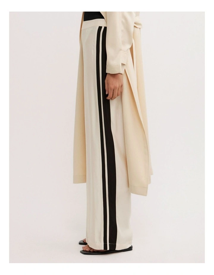 Flat Front Pants in Vanilla image 3