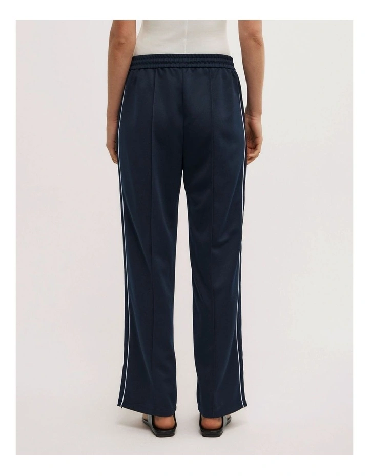 Piping Detail Trackpants in Navy image 6