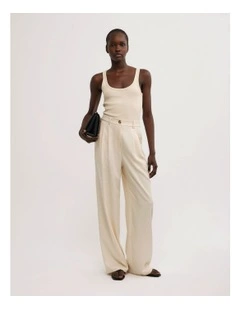 Fluid Tencel Pant in Butter