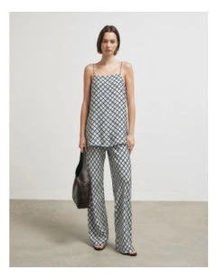 Check Pants in Blue Check