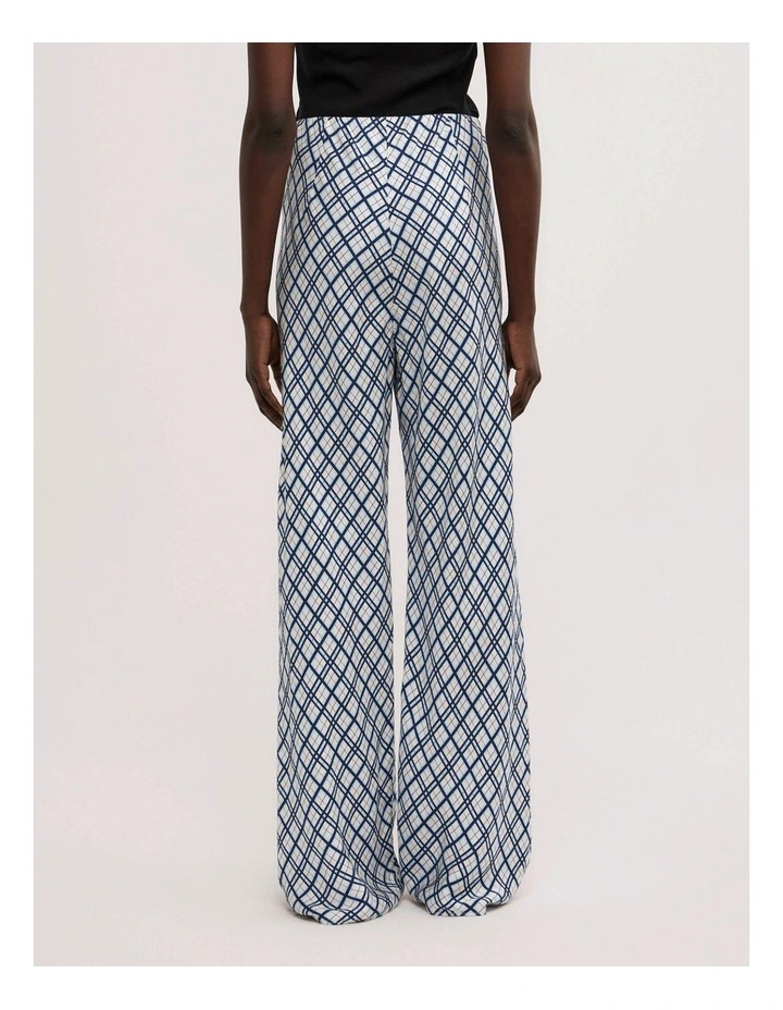Check Pants in Blue Check image 6