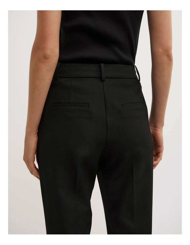 Crop Slim Leg Pant in Black image 5