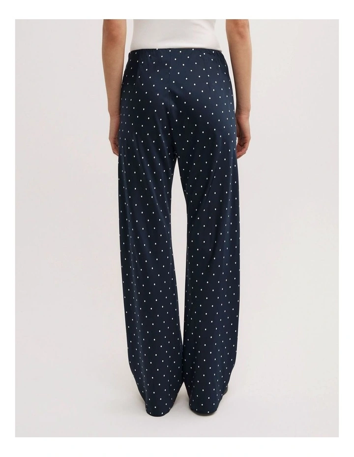 Bias Cut Pants in Navy Spot image 5