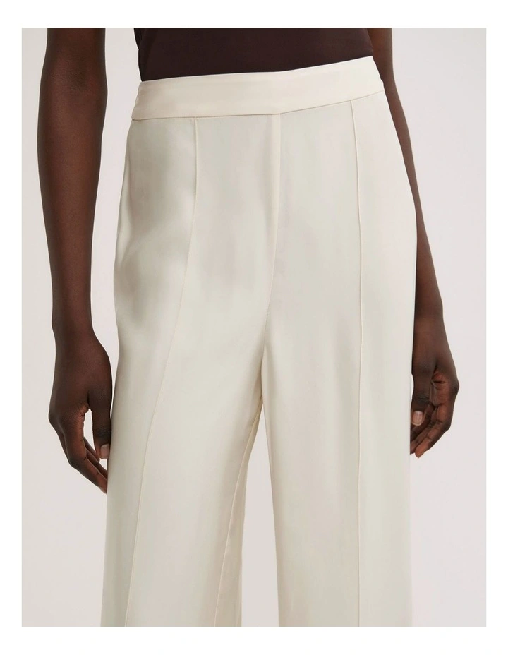 Flat Front Pants in Vanilla image 3