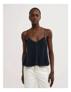 Panelled Camisole in Navy