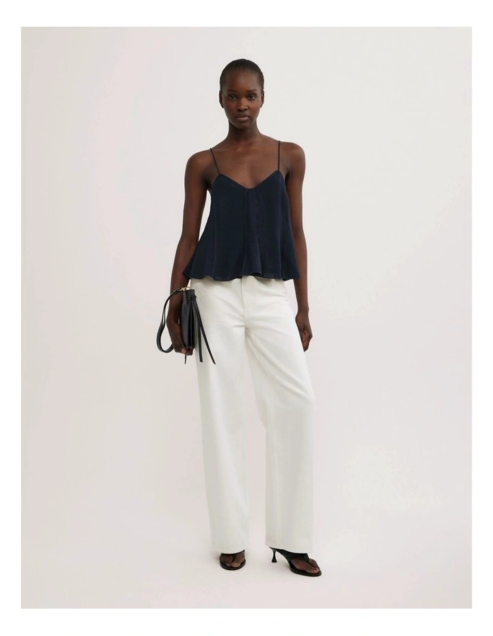 Panelled Camisole in Navy image 2