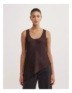 Asymmetric Scoop Tank in Espresso