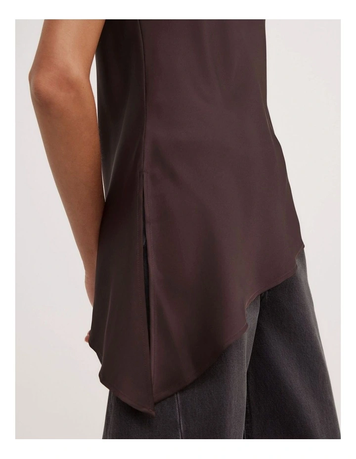Asymmetric Scoop Tank in Espresso image 3