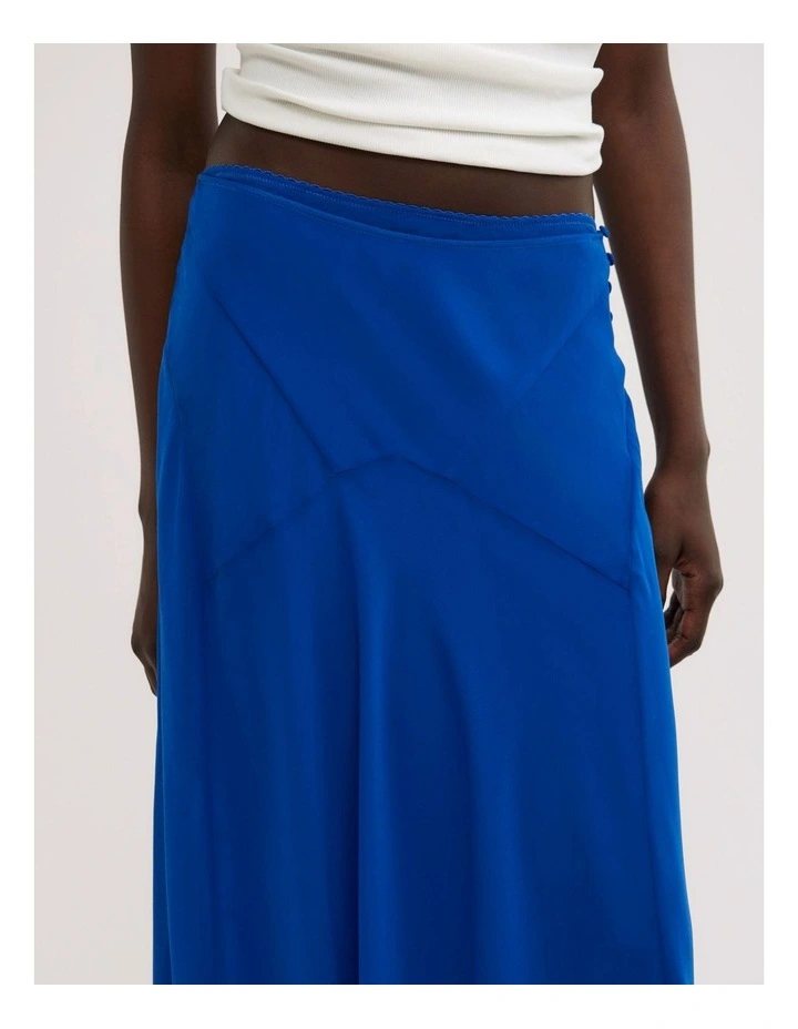 Basque Maxi Skirt in Cobalt image 3