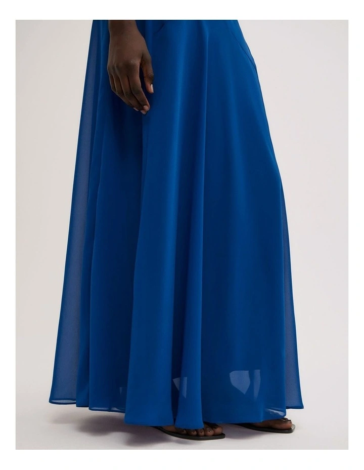 Basque Maxi Skirt in Cobalt image 5