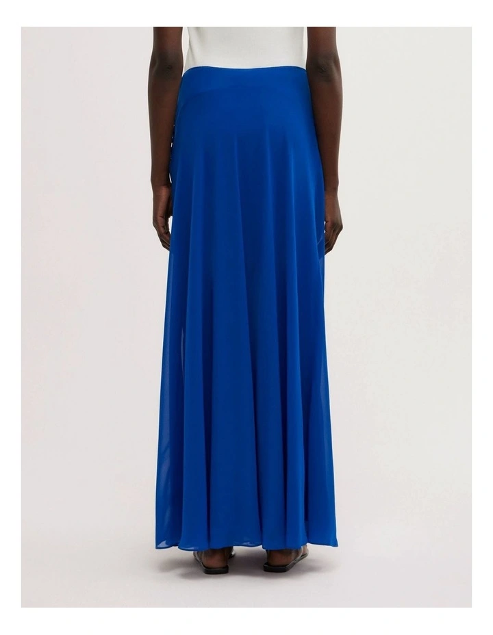 Basque Maxi Skirt in Cobalt image 6