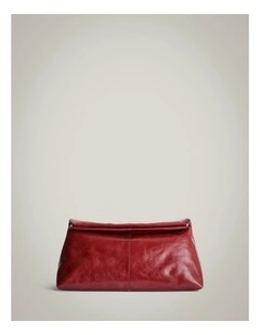 Scarlett Clutch in Ruby