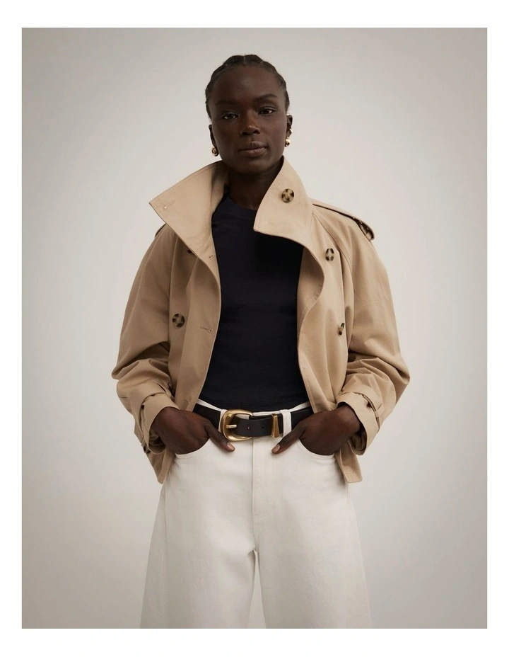 Hailee Organic Belt in Black image 2