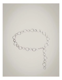 Tori Chain Belt in Silver