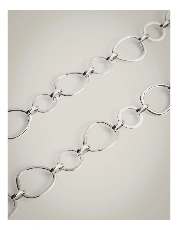 Tori Chain Belt in Silver image 3