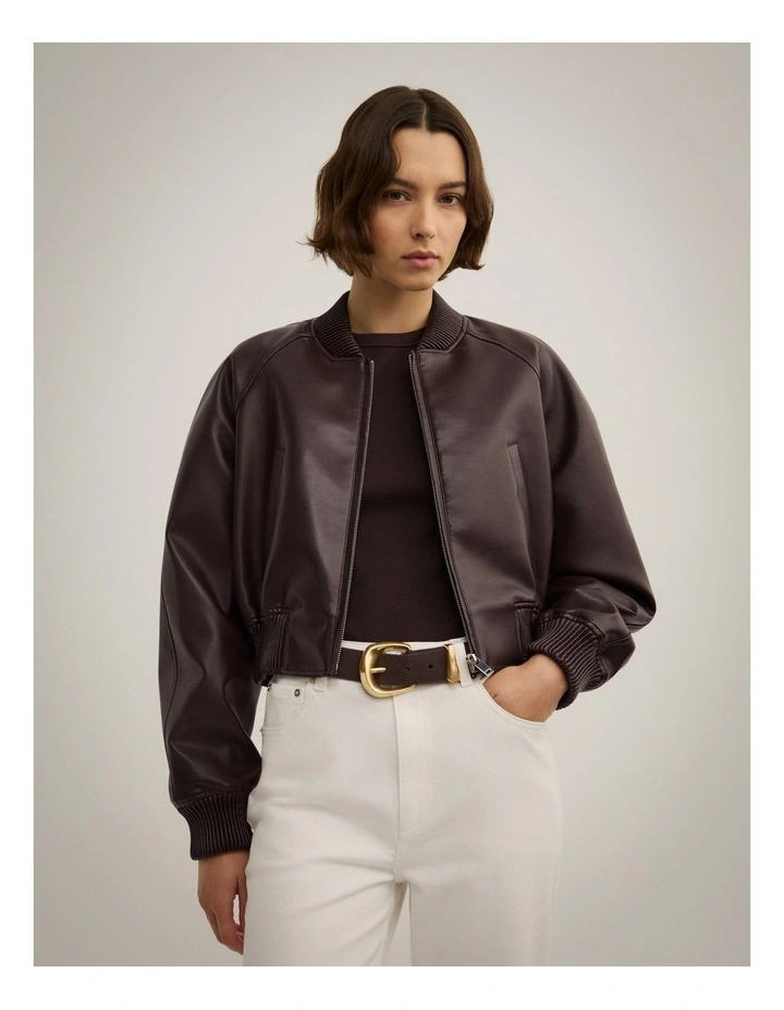 Hailee Organic Suede Belt in Espresso image 2