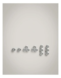 Morgan Stud Earrings Set in Silver