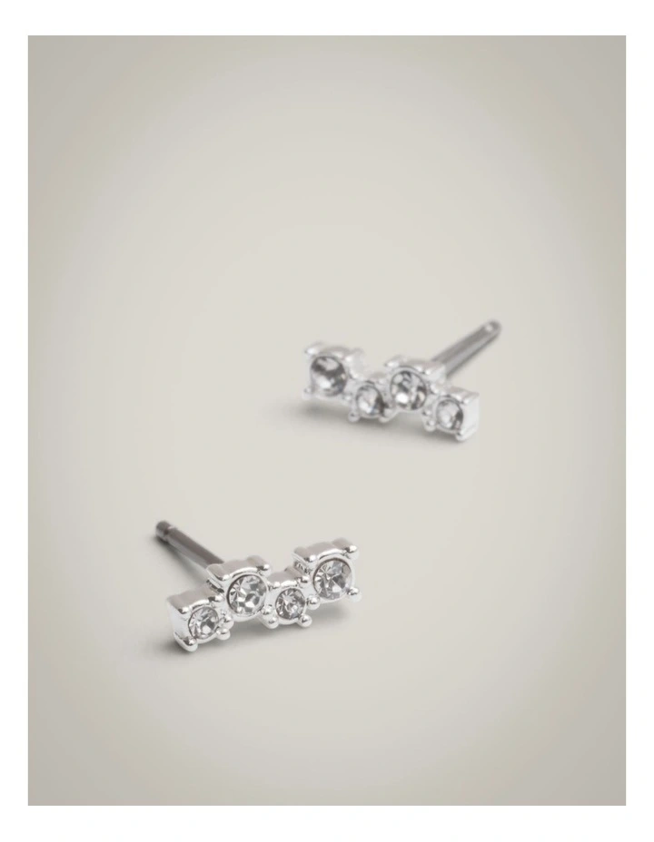 Cynthia Earrings in Silver image 4