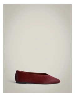 Andie Textured Flats in Red