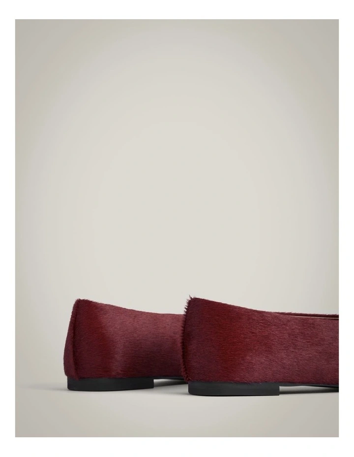 Andie Textured Flats in Red image 5