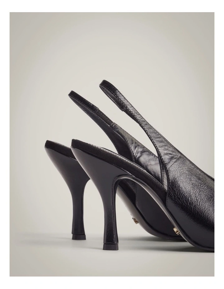 Naomi Peep Toe Heels in Black image 5