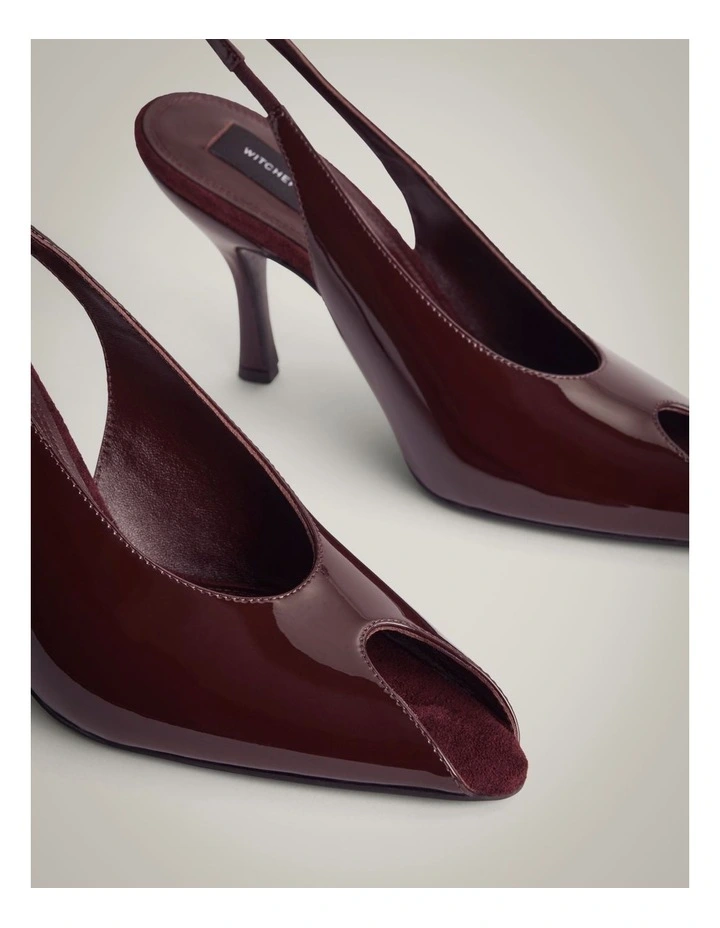 Naomi Peep Toe Heels in Fig image 5