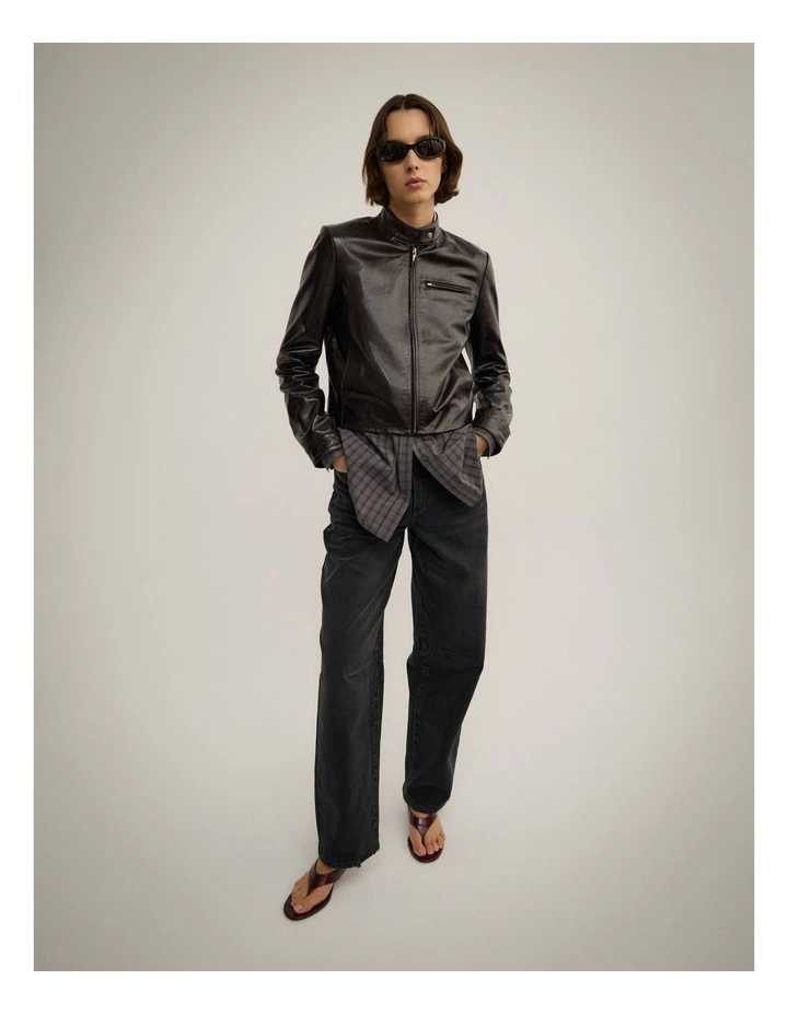 Toe Post Mule Heels in Fig image 2