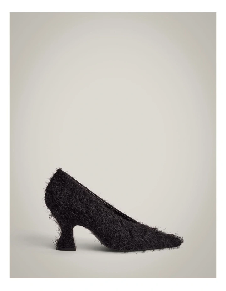 Brixley Textured Heels in Black image 3