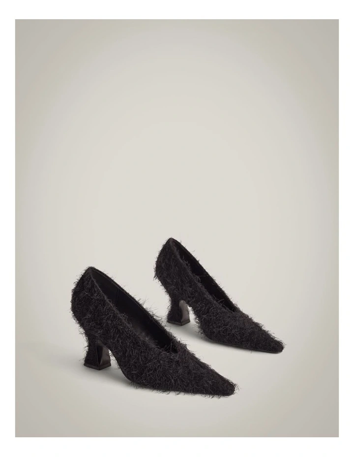 Brixley Textured Heels in Black image 4