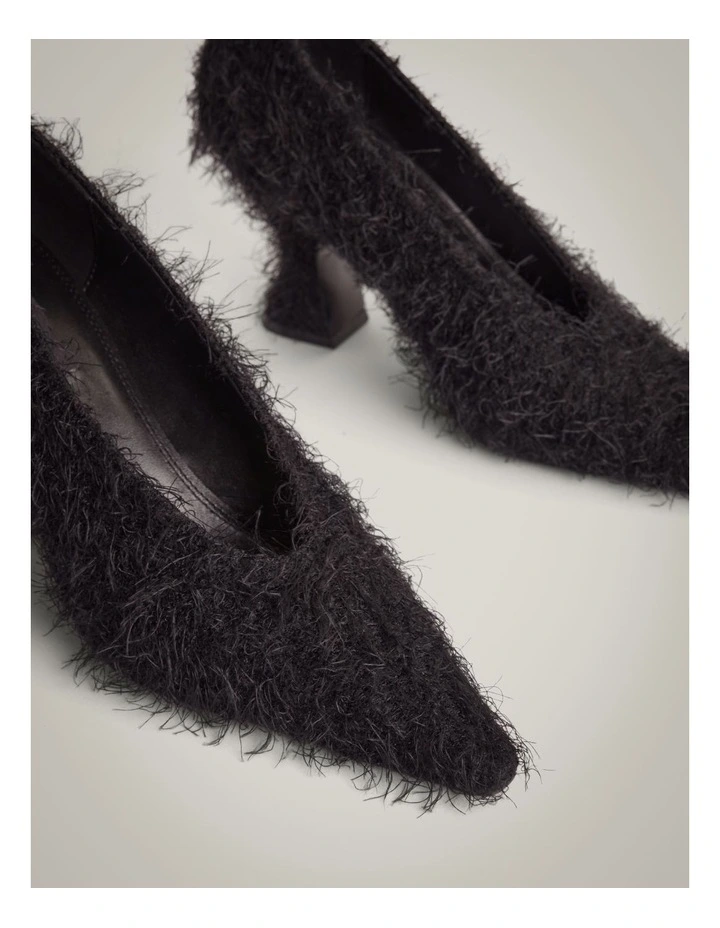 Brixley Textured Heels in Black image 5