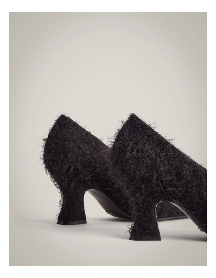 Brixley Textured Heels in Black image 6