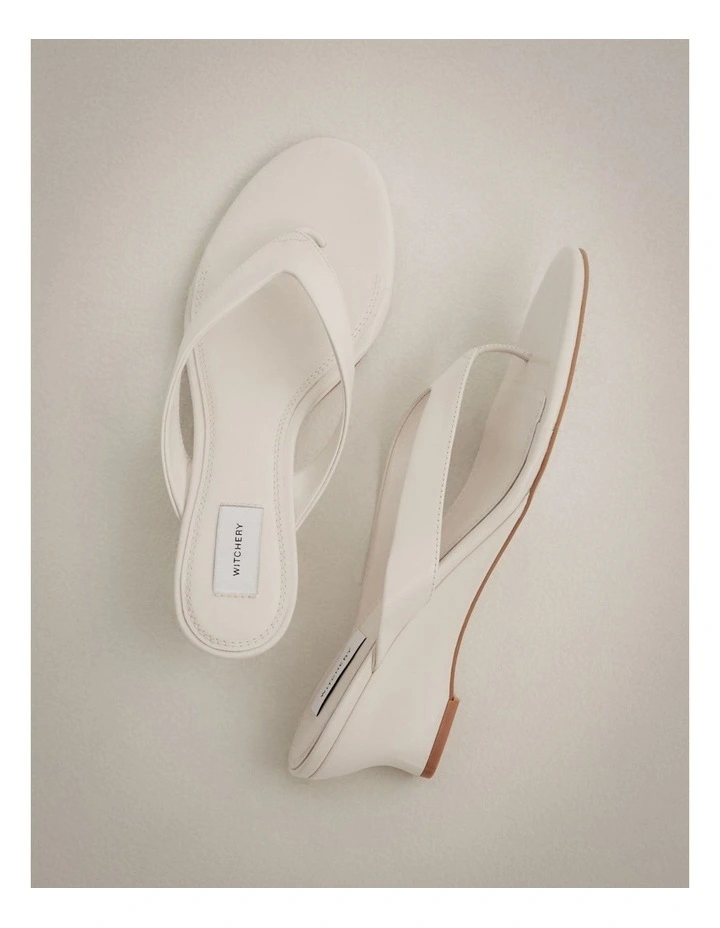 Amalia Wedge Heels in Chalk image 1