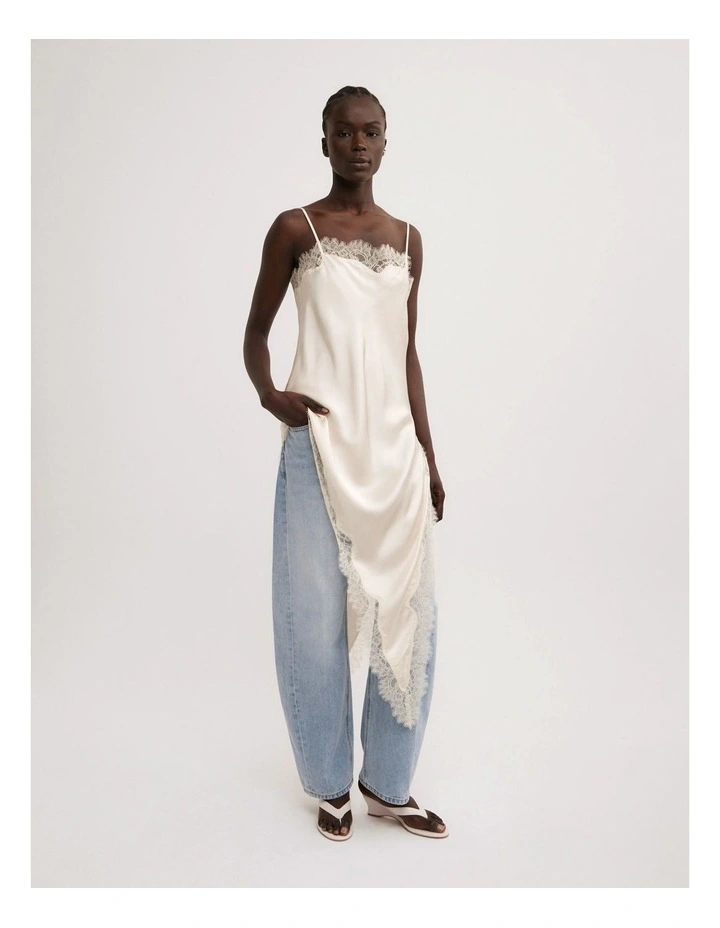 Amalia Wedge Heels in Chalk image 2