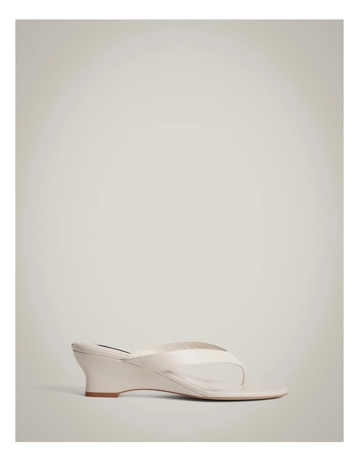 Amalia Wedge Heels in Chalk image 3