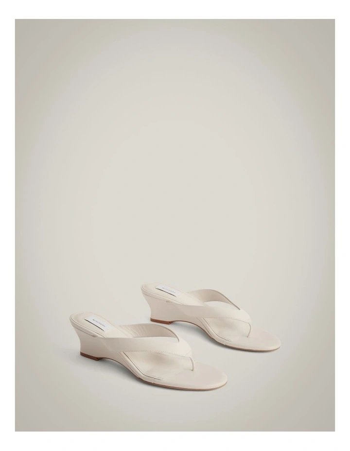 Amalia Wedge Heels in Chalk image 4