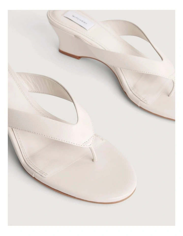 Amalia Wedge Heels in Chalk image 5