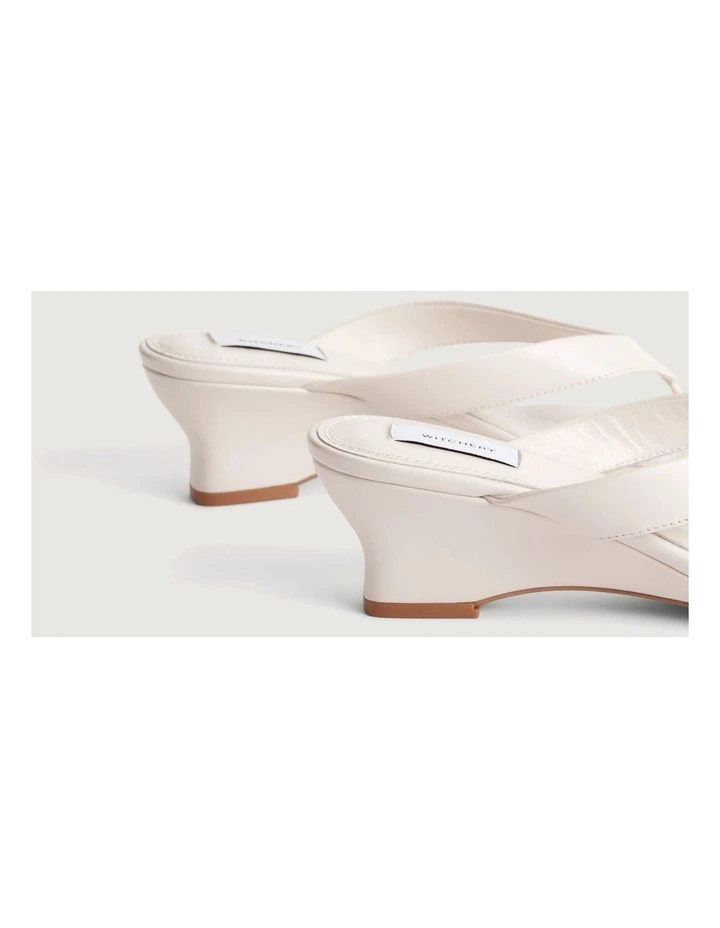 Amalia Wedge Heels in Chalk image 6