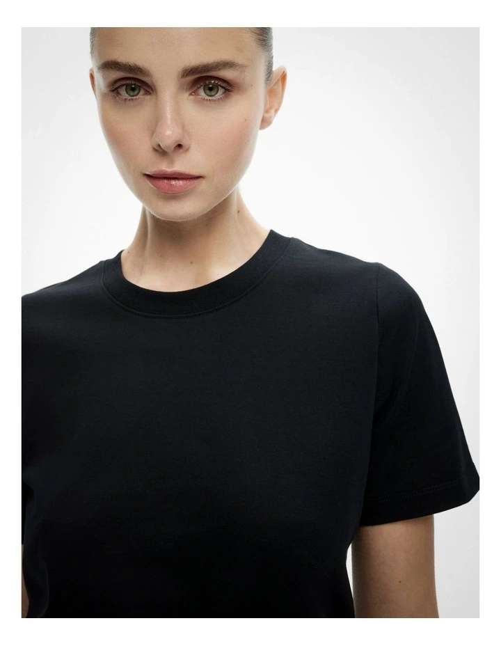 Slim Fit Tee in Black image 3