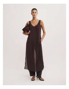 Sheer Tunic in Espresso