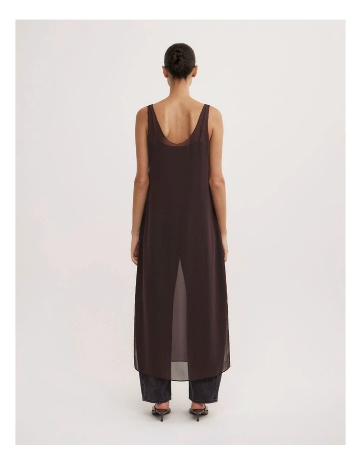 Sheer Tunic in Espresso image 5