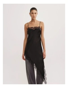 Asymmetric Tunic Top in Black