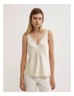 Trim Detail Cami in Vanilla