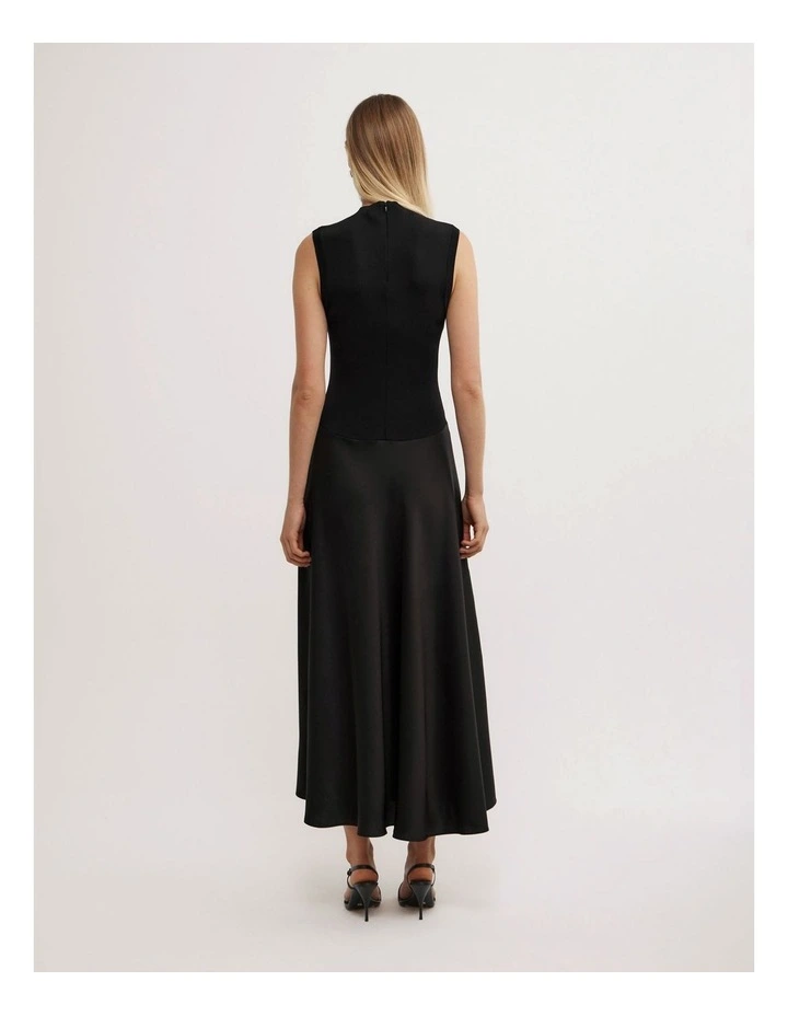 Hybrid Knit Dress in Black image 5