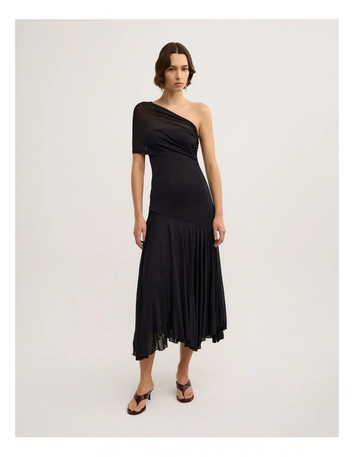 Wrapped Shoulder - Lara Worthington Dress in Black image 1